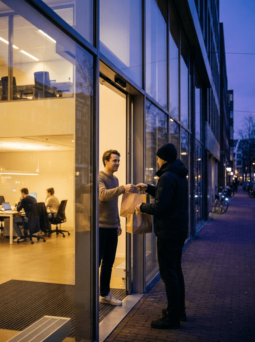 Absoluta - Last-minute maaltijdbezorging bij overwerken